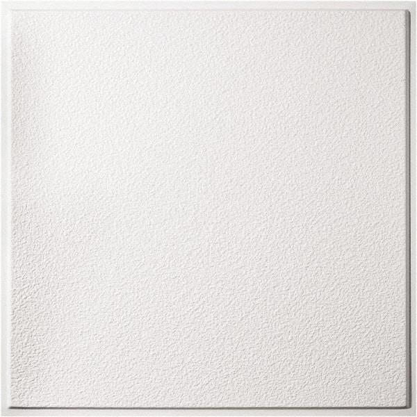 Genesis - 23-3/4" Long x 23-3/4" Wide x 0.11" Thick, Vinyl Ceiling Tile - ASTM E-84 Specification, White - Benchmark Tooling