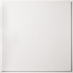 Genesis - 23-3/4" Long x 23-3/4" Wide x 0.11" Thick, Vinyl Ceiling Tile - ASTM E-84 Specification, White - Benchmark Tooling