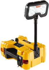 Pelican Products, Inc. - 12 Volt, Cordless, LED Portable Floor Work Light - 1 Head, 4,000 Lumens, Polypropylene, 12" High - Benchmark Tooling