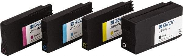 Brady - 4" Wide x 4.2" Long, Cyan, Magenta, Yellow, Black Ink Ink Cartridge - For BradyJet J5000 - Benchmark Tooling