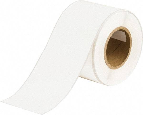 Brady - 4" Wide x 1,200" Long, White Vinyl Tape - For BradyJet J5000 - Benchmark Tooling