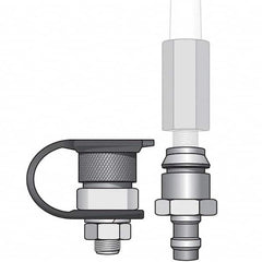 Checkers - Flag Pole Accessories Type: Warning Whip QD Base Mount Kit Material: Steel; Rubber - Benchmark Tooling