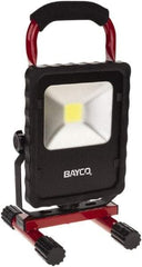 Bayco - 20 Watt, Electric, LED Portable Stand Mount Work Light - 6' Cord, 1 Head, 2,200 Lumens, Aluminum, 12.6" Long x 6.2" Wide x 6.4" High - Benchmark Tooling