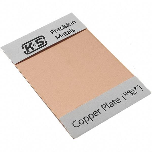 Made in USA - Copper Sheets Material: Copper Thickness (Decimal Inch): 0.0500 - Benchmark Tooling