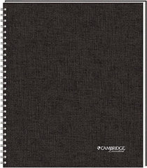 Cambridge - 80 Sheet, 8-1/2 x 11-3/4", Legal (Style) Meeting Notebook - Black - Benchmark Tooling