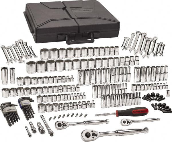 GearWrench - 216 Piece 1/4, 3/8 & 1/2" Drive Mechanic's Tool Set - Comes in Blow Molded Case - Benchmark Tooling