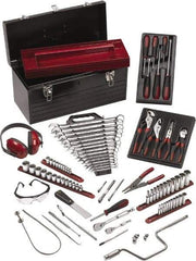 GearWrench - 89 Piece 1/4 & 3/8" Drive Aviation Tool Set - Comes in Steel Tote Box - Benchmark Tooling