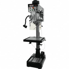 Jet - 10-7/16" Swing, Geared Head Drill & Tap Press - Variable Speed, 2 hp, Three Phase - Benchmark Tooling