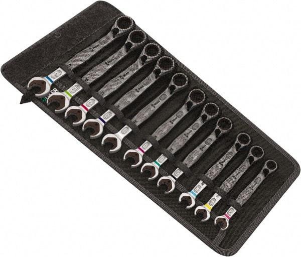 Wera - 8 Piece, 5/16" to 3/4", Combination Wrench Set - Inch Measurement Standard, Chrome Vanadium Finish, Comes in Nylon Pouch - Benchmark Tooling