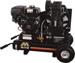 MI-T-M - 9.0 hp, 17.2 CFM, 175 Max psi, Two Stage Portable Fuel Air Compressor - Honda GX270 OHV Engine - Benchmark Tooling