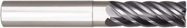 Niagara Cutter - 1/2", 6 Flute, Single End, Solid Carbide, 0.12" Corner Radius End Mill - 4" OAL, 38° Helix, Right Hand Flute, 1-1/8" LOC, Right Hand Cut, 2" Extended Reach - Benchmark Tooling