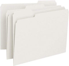 SMEAD - 8-1/2 x 11", Letter Size, White, File Folders with Top Tab - 11 Point Stock, 1/3 Tab Cut Location - Benchmark Tooling