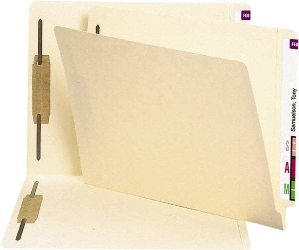 SMEAD - 8-1/2 x 11", Letter Size, Manila, File Folders with End Tab - 11 Point Stock, Straight Tab Cut Location - Benchmark Tooling