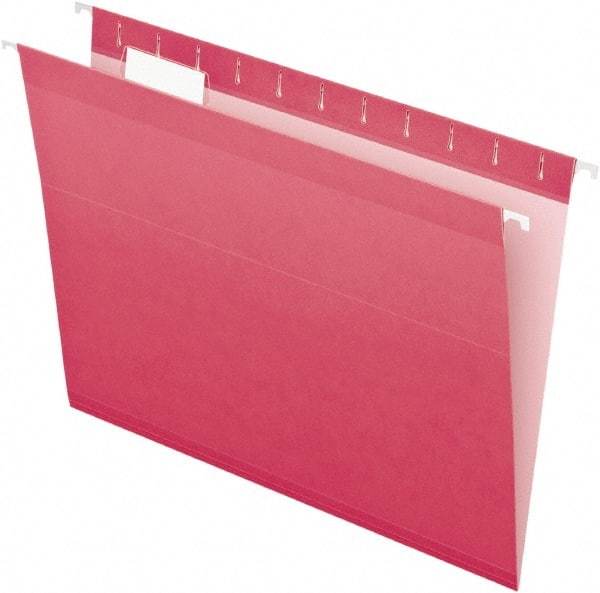 Pendaflex - 8-1/2 x 11", Letter Size, Pink, Hanging File Folder - 11 Point Stock, 1/5 Tab Cut Location - Benchmark Tooling