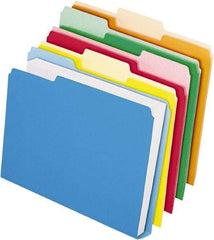 Pendaflex - 8-1/2 x 11", Letter Size, Assorted Colors, File Folders with Top Tab - 11 Point Stock, 1/3 Tab Cut Location - Benchmark Tooling