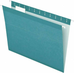 Pendaflex - 8-1/2 x 11", Letter Size, Aqua, Hanging File Folder - 11 Point Stock, 1/5 Tab Cut Location - Benchmark Tooling