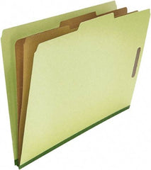 UNIVERSAL - 8-1/2 x 14", Legal, Green, Classification Folders with Top Tab Fastener - 25 Point Stock, Right of Center Tab Cut Location - Benchmark Tooling