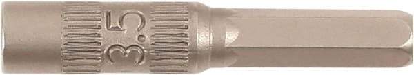 Wiha - 4mm Drive, Nut Setter Screwdriver Bit - 28mm OAL - Benchmark Tooling