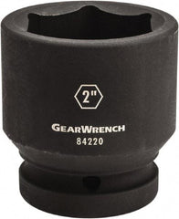 GearWrench - 1" Drive 3" Standard Impact Socket - 6 Points, 3-15/16" OAL - Benchmark Tooling