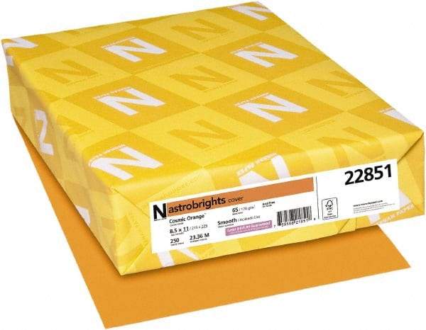 Neenah Paper - 8-1/2" x 11" Cosmic Orange Colored Copy Paper - Use with Laser Printers, Copiers, Inkjet Printers - Benchmark Tooling