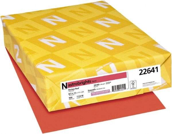 Neenah Paper - 8-1/2" x 11" Rocket Red Colored Copy Paper - Use with Laser Printers, Copiers, Inkjet Printers - Benchmark Tooling