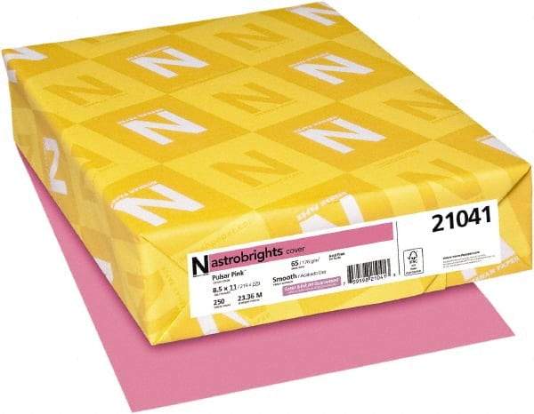 Neenah Paper - 8-1/2" x 11" Pulsar Pink Colored Copy Paper - Use with Laser Printers, Copiers, Inkjet Printers - Benchmark Tooling