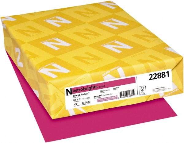 Neenah Paper - 8-1/2" x 11" Fireball Fuchsia Colored Copy Paper - Use with Laser Printers, Copiers, Inkjet Printers - Benchmark Tooling