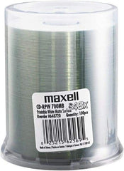 Maxell - Matte White CD-R Discs - Use with CD, DVD - Benchmark Tooling