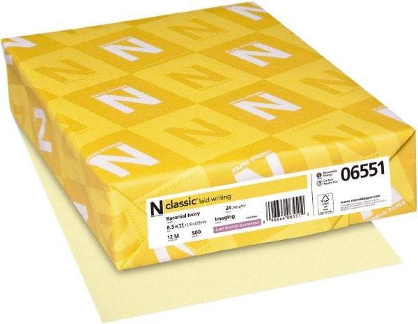 Neenah Paper - 8-1/2" x 11" Baronial Ivory Copy Paper - Use with Laser Printers, Copiers, Inkjet Printers - Benchmark Tooling