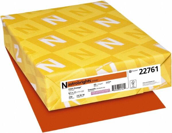 Neenah Paper - 8-1/2" x 11" Orbit Orange Colored Copy Paper - Use with Laser Printers, Copiers, Inkjet Printers - Benchmark Tooling