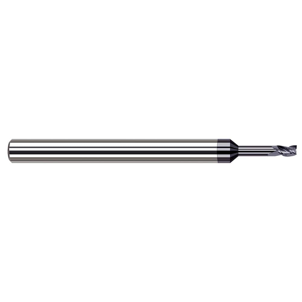 Harvey Tool - 1.4mm, 2.1mm LOC, 1/8" Shank Diam, 2-1/2" OAL, 3 Flute Solid Carbide Square End Mill - Exact Industrial Supply