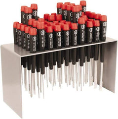 Wiha - 50 Piece Hex, Nut Driver, Pentalobe, Phillips, Slotted & Torx Screwdriver Set - Bit Sizes: Philips #000 to #1, Comes in Metal - Benchmark Tooling