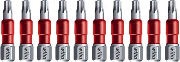 Wiha - T20 Torx Bit - 1/4" Hex Drive, 1-9/64" OAL - Benchmark Tooling