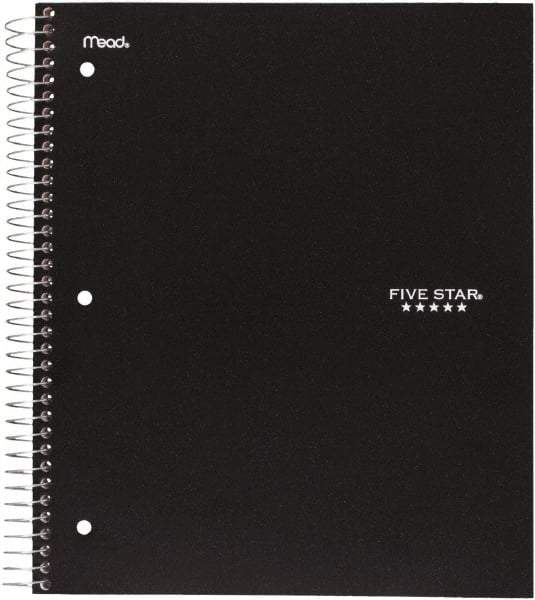 Five Star - 200 Sheet, 8-1/2 x 11", College Ruled 5 Subject Notebook - Assorted Colors - Benchmark Tooling