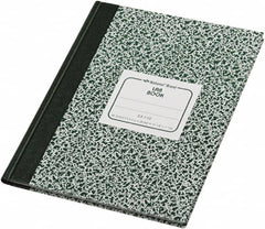 National Brand - 96 Sheet, 7-7/8 x 10-1/8", Quadrille Lab Notebook - Green - Benchmark Tooling