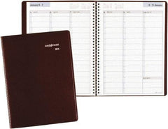 DayMinder - 52 Sheet, 8 x 11", Appointment Book - Burgundy - Benchmark Tooling