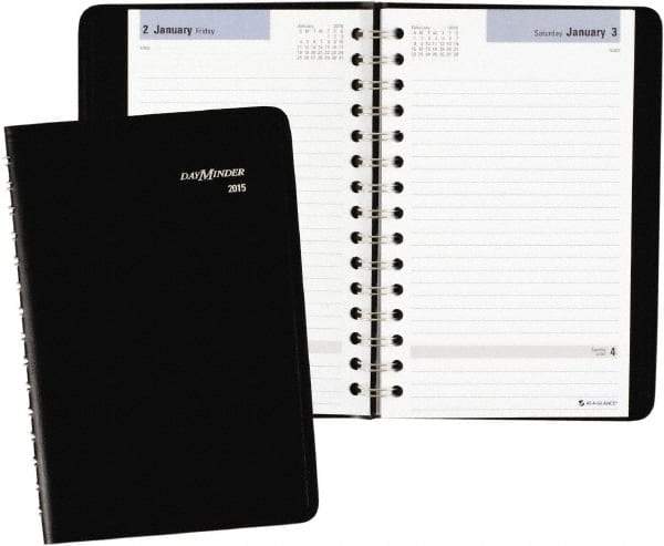 AT-A-GLANCE - 312 Sheet, 4-7/8 x 8", Appointment Book - Black - Benchmark Tooling