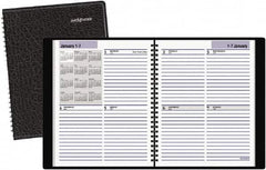 AT-A-GLANCE - 52 Sheet, 6-7/8 x 8-3/4", Appointment Book - Black - Benchmark Tooling