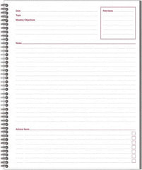 Mead - 80 Sheet, 8-1/4 x 11", Guided Business Notebook - Black - Benchmark Tooling