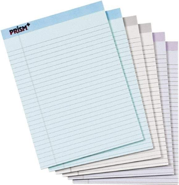 TOPS - 50 Sheet, 8-1/2 x 11-3/4", Legal Pad - Assorted Pastels - Benchmark Tooling