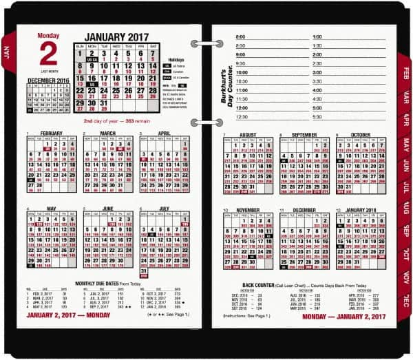 AT-A-GLANCE - 215 Sheet, 4-1/2 x 7-3/8", Desk Calendar Refill - White - Benchmark Tooling