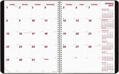 Brownline - 12 Sheet, 8-1/2 x 11", Monthly Planner - Black - Benchmark Tooling