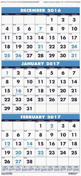 House of Doolittle - 7 Sheet, 12-1/4 x 26", Wall Calendar - Benchmark Tooling