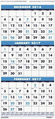 House of Doolittle - 7 Sheet, 12-1/4 x 26", Wall Calendar - Benchmark Tooling