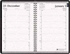 House of Doolittle - 312 Sheet, 5 x 8", Appointment Book - Black - Benchmark Tooling