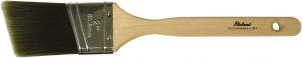 Richard - 2" Angled Polyester Angular Brush - 2-1/2" Bristle Length, 7-1/4" Wood Sash Handle - Benchmark Tooling