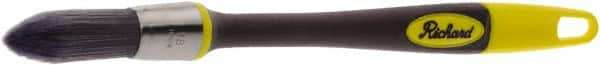 Richard - 3/4" Oval Polyester Trim Brush - 2" Bristle Length, 7" Rubber Sash Handle - Benchmark Tooling