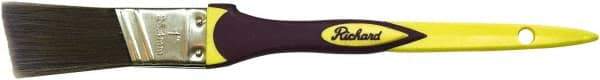 Richard - 1" Angled Polyester Angular Brush - 2" Bristle Length, 6-3/4" Rubber Sash Handle - Benchmark Tooling