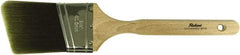 Richard - 2-1/2" Angled Polyester Angular Brush - 3" Bristle Length, 7-1/4" Wood Sash Handle - Benchmark Tooling