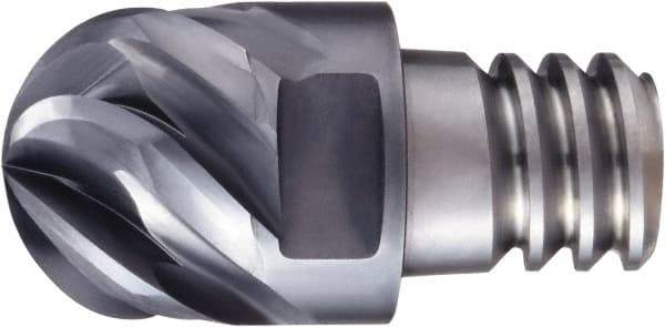 OSG - PXBM Grade XP3320 Carbide Ball Nose Milling Tip Insert - SiC Finish, 6 Flutes, 3/4" Cutting Diam, 0.525" Depth of Cut - Benchmark Tooling